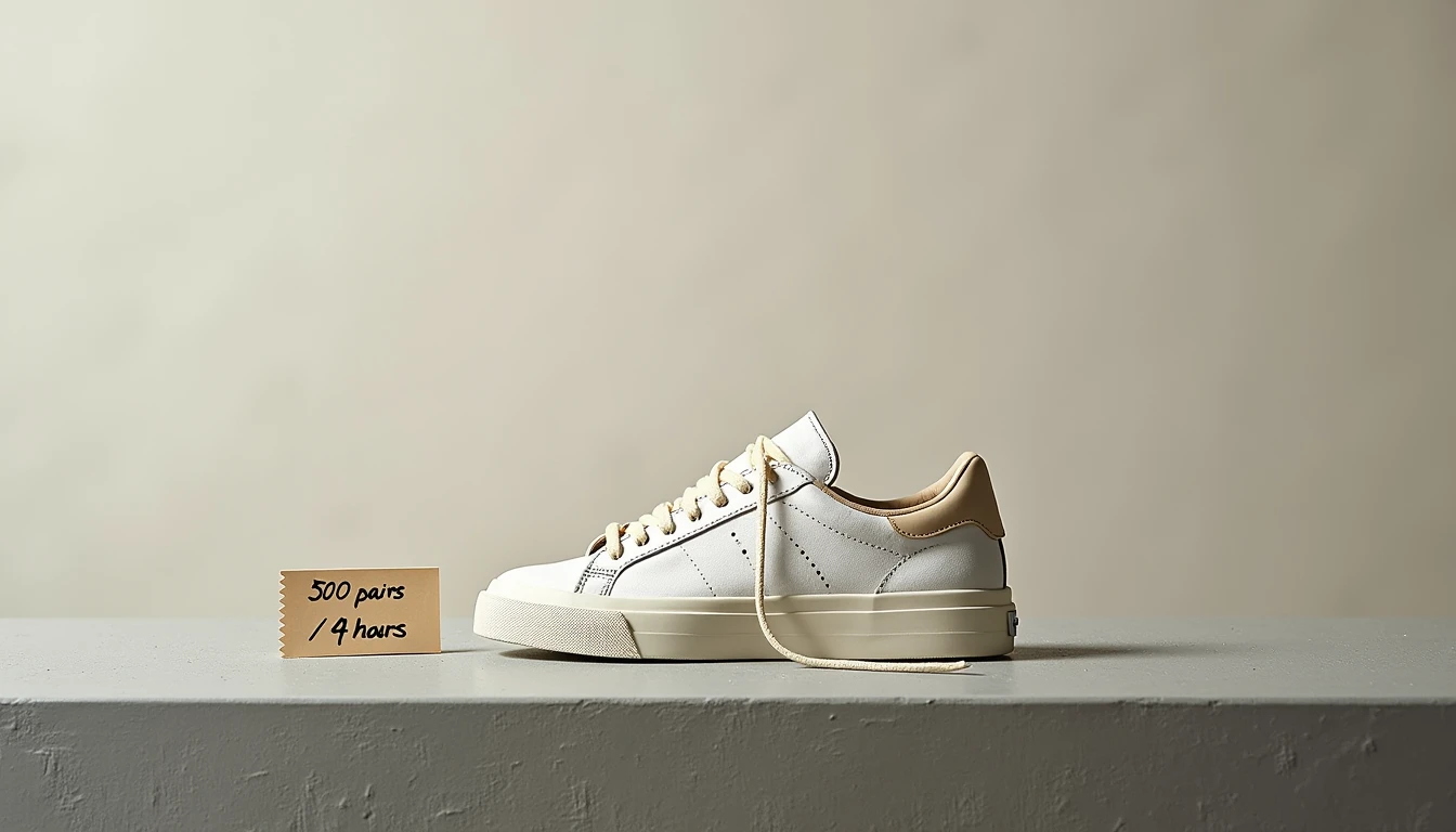 The $180 shoe design by an Atlanta-based sports shoe designer was sold out within 4 hours.