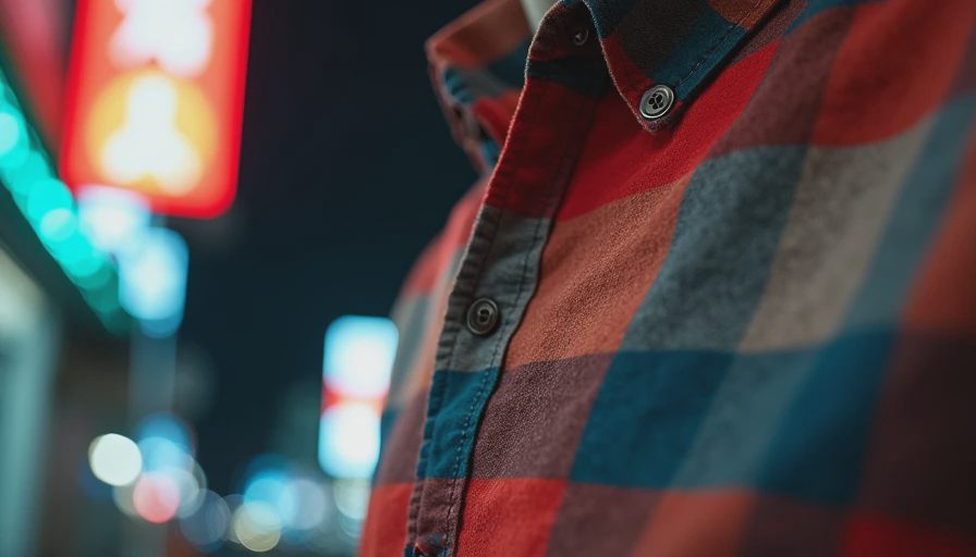 Visual context for vintage madras shirt