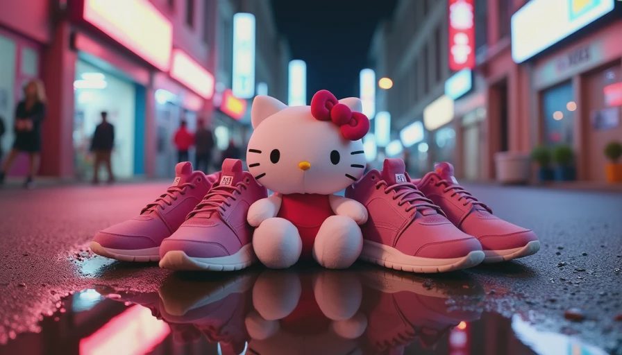Visual context for hello kitty bape shoes